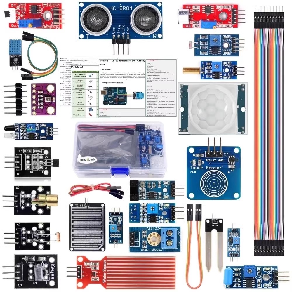 Arduino Uno Starter Kit - Kit modul Sensor 22 dalam 1,