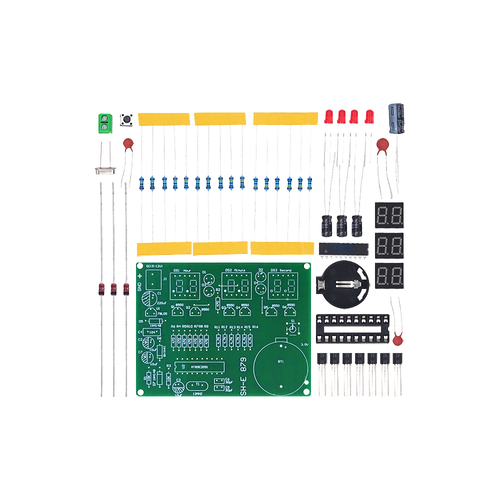 Diy Electronics Youtube - Kit DIY jam elektronik AT89C2051, tabung