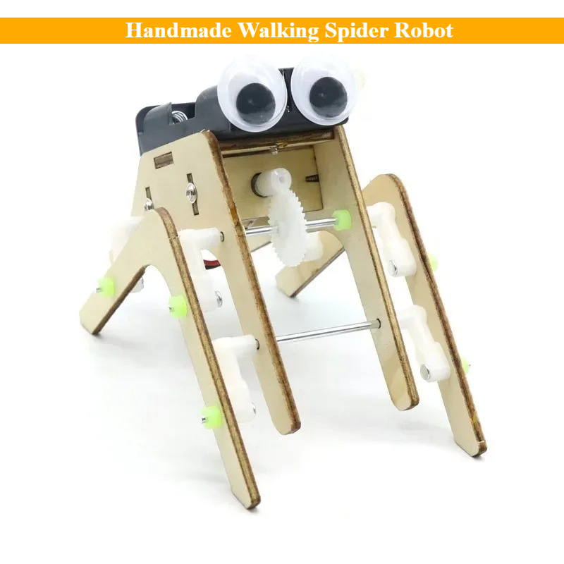Diy Robot Electronics Kit - Robot Laba-laba Berjalan Buatan Sendiri Imajinasi