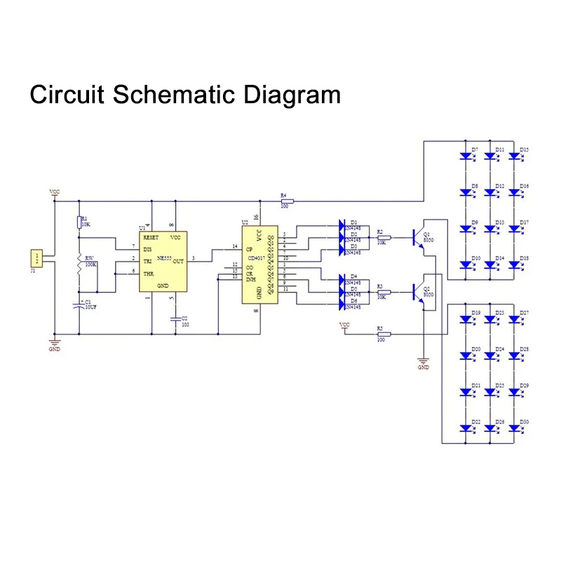 IC LED Merah Biru Warna Ganda  - Diy Electronics Learning Kit ulasan dan harga
