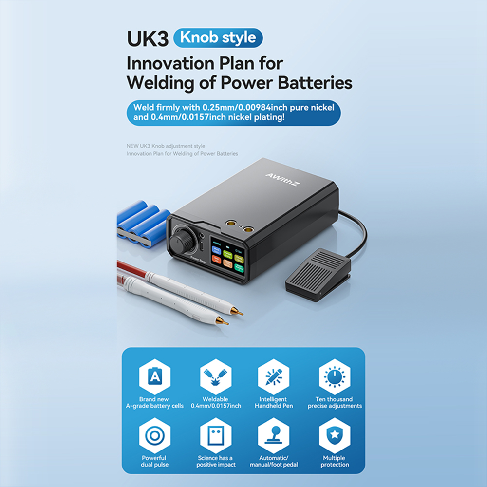 Mesin Las Titik AWithZ UK3 Ped - Diy Electronics Spot Welder ulasan dan harga