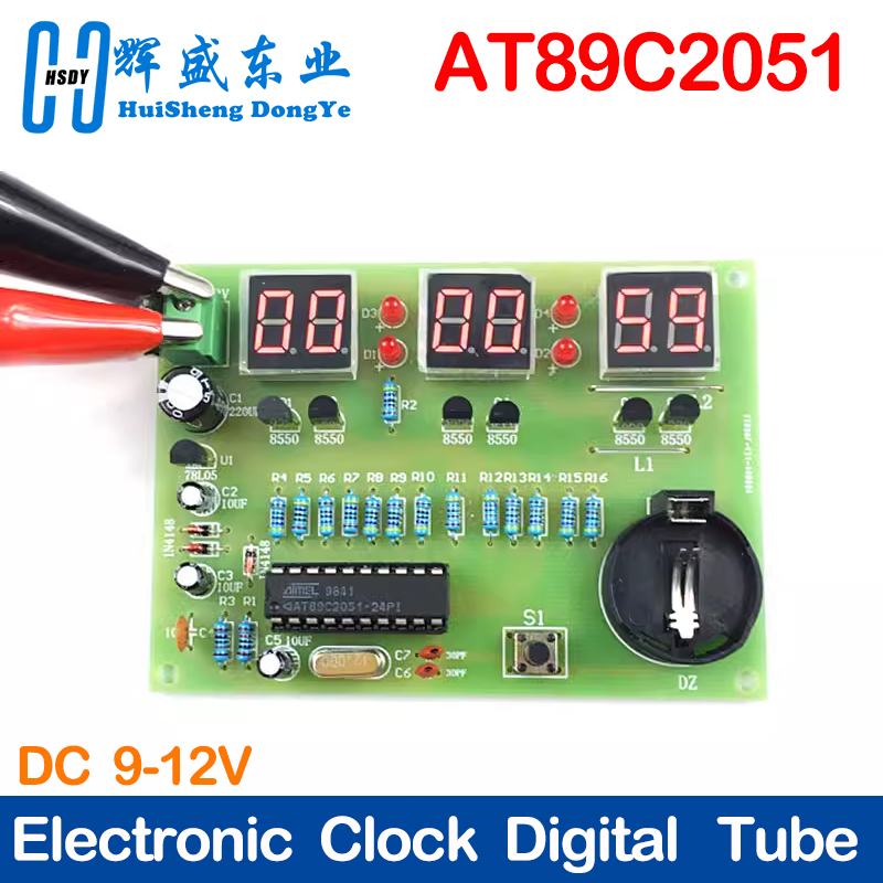 Kit DIY jam elektronik AT89C20 - Diy Electronics Youtube ulasan dan harga