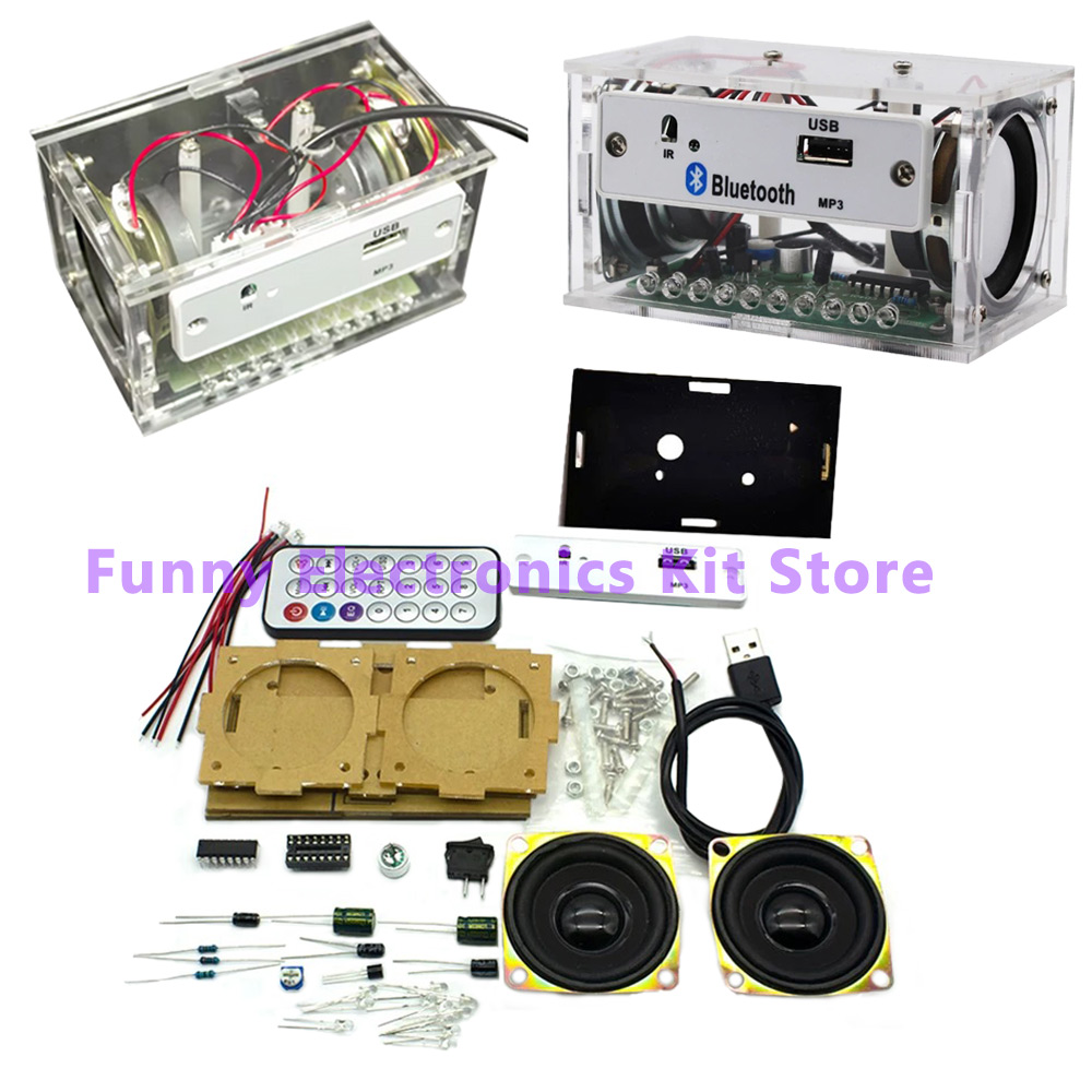 Kit Speaker Bluetooth DIY Puti - Diy Electronics Learning Kit ulasan dan harga