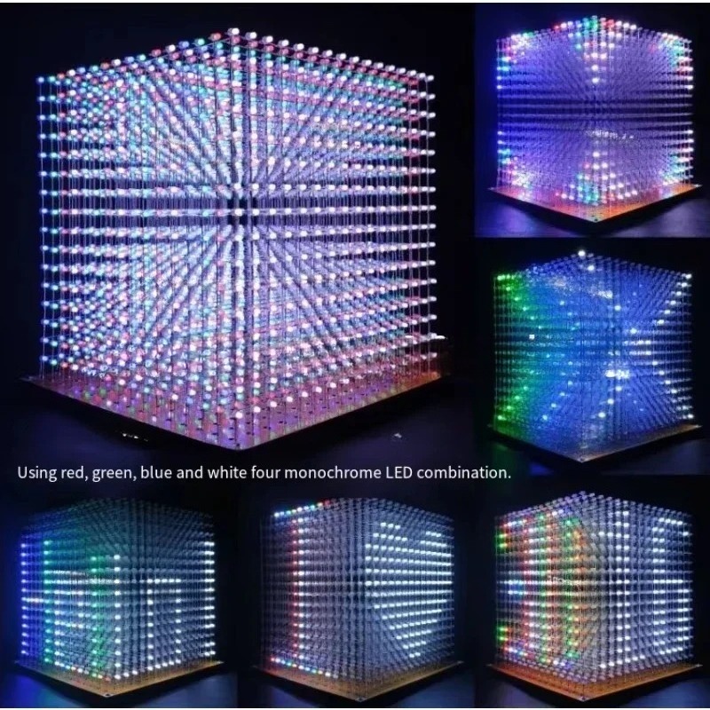 3 D16mini Light Cube Kit 16x16 - Diy Electronics Parts ulasan dan harga