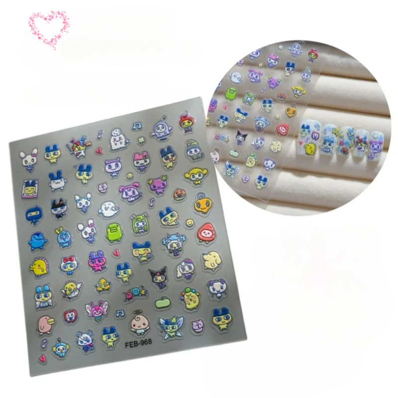 Stiker kuku 3D relief elektron - Diy Electronics Parts ulasan dan harga