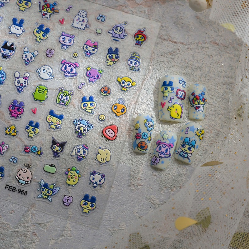 Stiker kuku 3D relief elektron - Diy Electronics Parts ulasan dan harga
