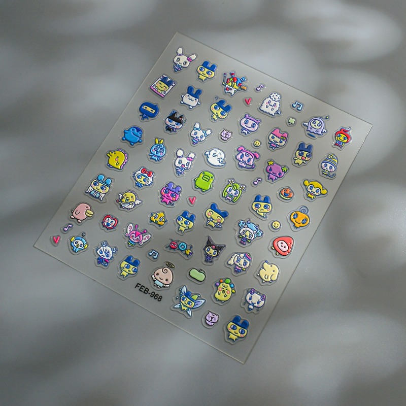 Stiker kuku 3D relief elektron - Diy Electronics Parts ulasan dan harga